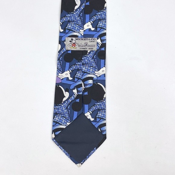 Mickey & Co. Mickey Mouse in Colorful Suit 100% Silk Necktie By Atlas Design - Picture 4 of 6